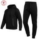 Black Medium Men's Tech Fleece Hoodie & Jogger Set (Sizes, S to 3XL)